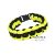 Paracord neon sárga/fekete karkötő
