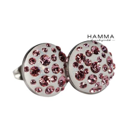 12 mm Bedugós kristály fülbevaló - Louna
